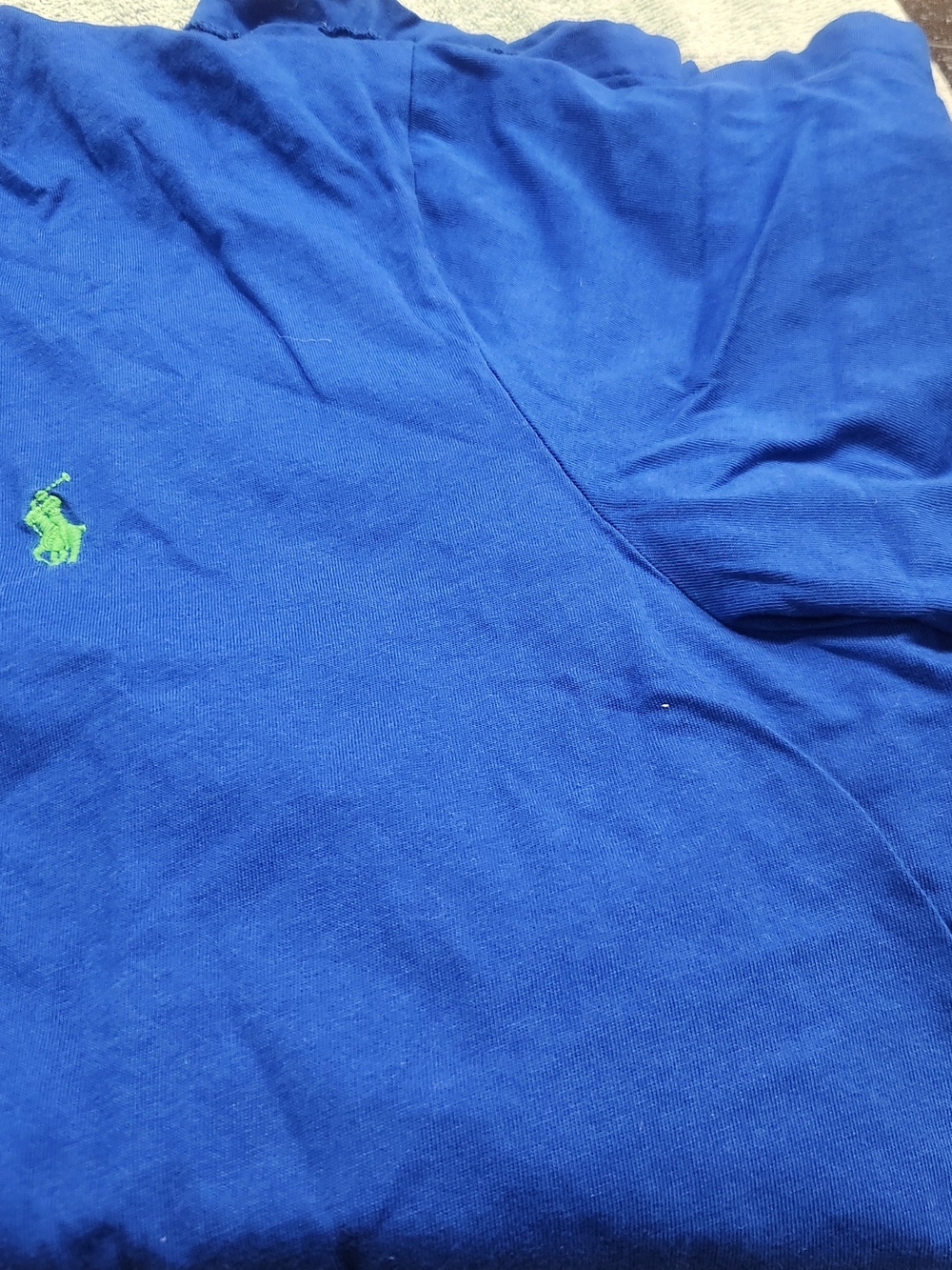 Polo by Ralph Lauren Men’s Blue Athletic Shorts with Green Pony Logo Sz XL